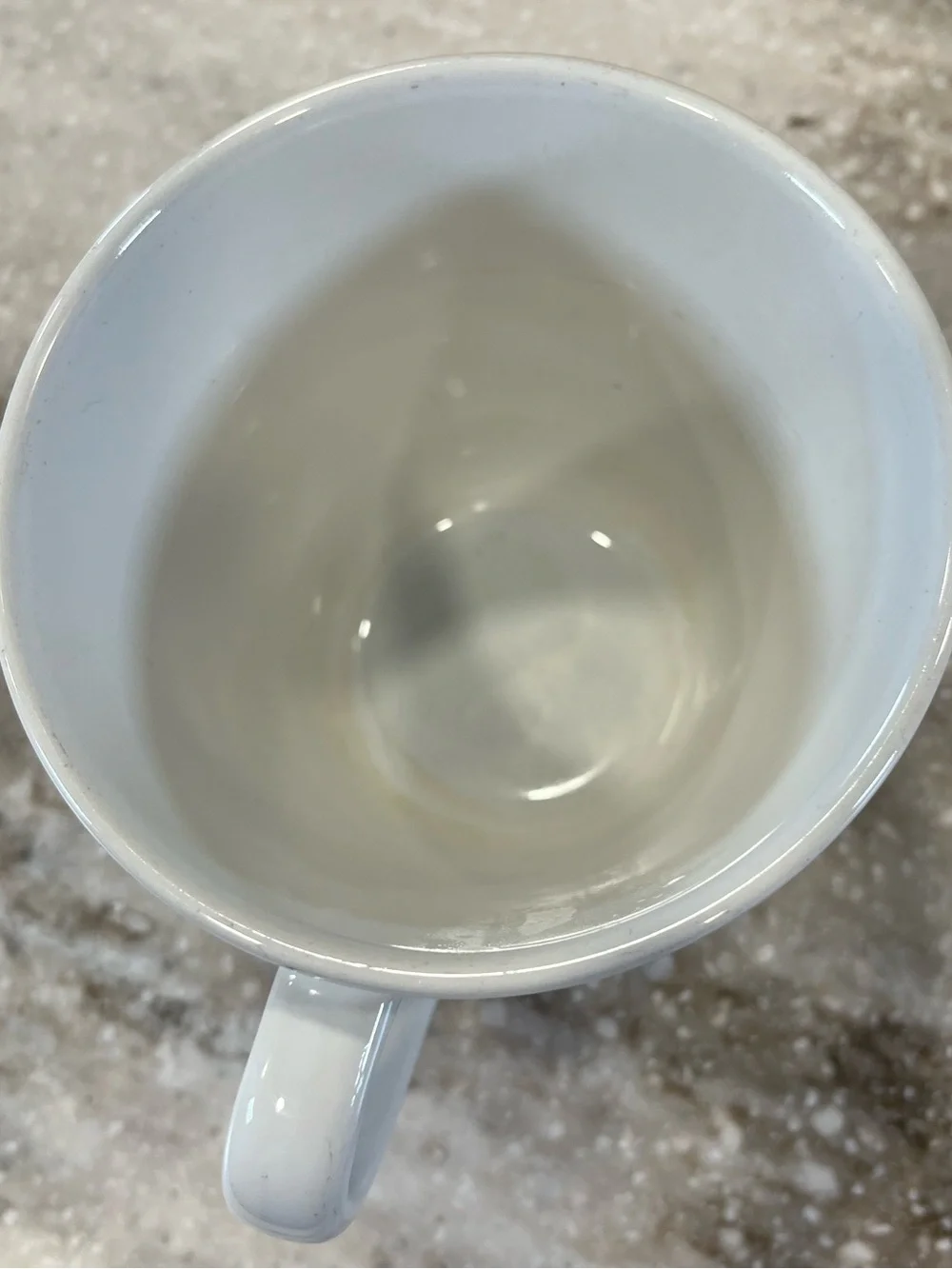IKEA White Ceramic Mug with Blue Floral Motif